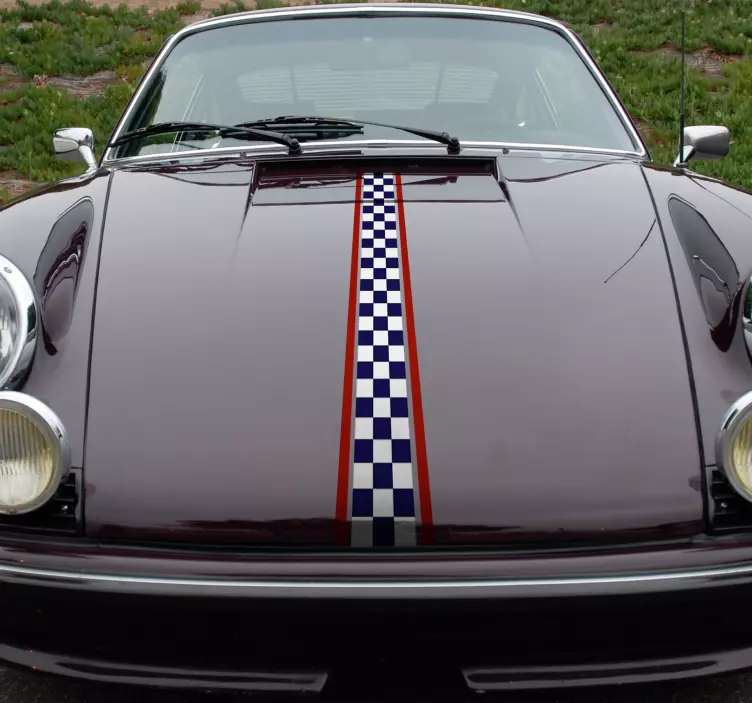 Wzór na ścianę Flaga wyścigowa - TenStickers