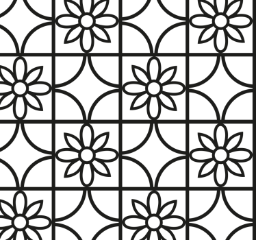 Naklejka na szybę wzór geometryczny - TenStickers