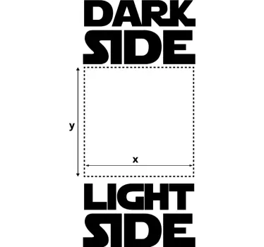 Naklejka STAR WARS dark/light side - TenStickers