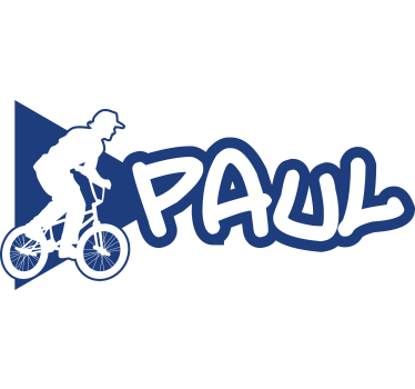 Naklejka na rower nazwa bmx - TenStickers