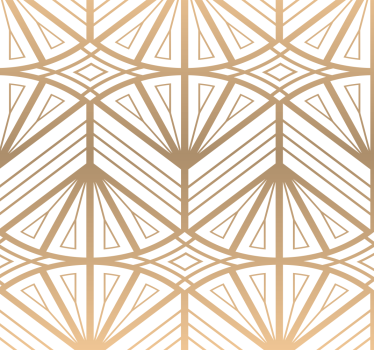 Naklejka na meble złoty gradient art deco - TenStickers