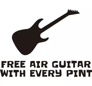 Naklejka Free air Guitar - TenStickers