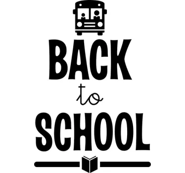 Naklejka witrynowa - Back to school - TenStickers