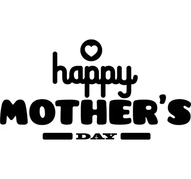 Happy Mother's Day dekoracja na witrynę - TenStickers