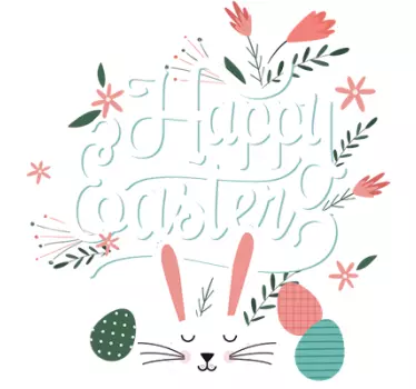 Naklejka ścienna Happy Easter - TenStickers
