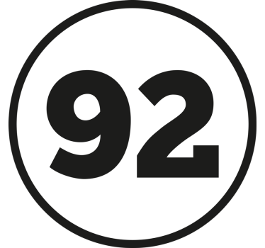 Naklejka na samochód numer rallye - TenStickers