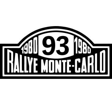 Naklejki na motor numer rajdu monte-carlo - TenStickers