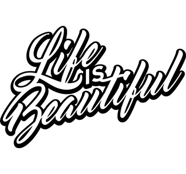 Naklejka 3d Life is beautiful - TenStickers