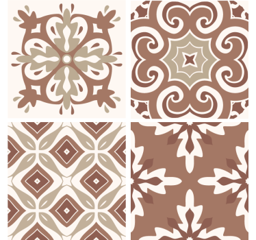 Naklejka na kafelki mocha mousse - TenStickers