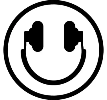 Dekoracja ścienna muzyczny uśmiech - TenStickers