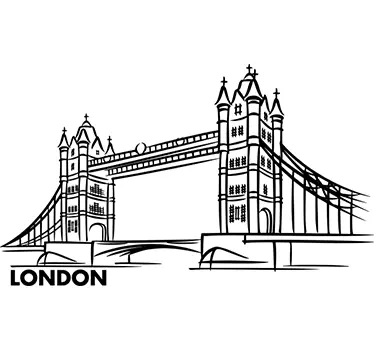 Naklejka ścienna London Bridge - TenStickers