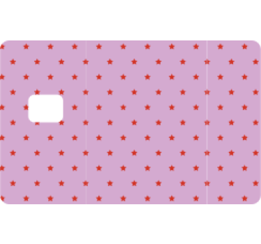 Naklejka na kartę gwiazdy czerwone - TenStickers