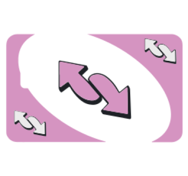 Naklejka na kartę karta uno różowa - TenStickers