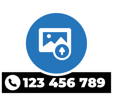 Naklejka na samochód spersonalizowane logo i numer telefonu - TenStickers