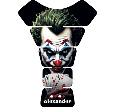 Naklejki na motor złoczyńca z kartami pokerowymi - TenStickers