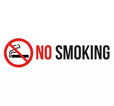 Naklejka - Zakaz palenia znak - TenStickers