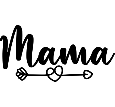 Naklejka na witrynę sklepową mama kocha - TenStickers