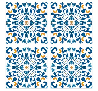 Naklejka portugalska filigranowy wzór - TenStickers