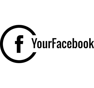 Naklejka na witrynę sklepową spersonalizowane konto Facebook - TenStickers