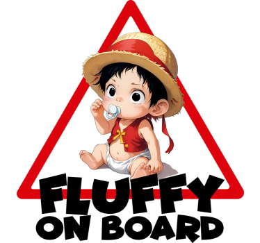 Naklejka na samochód dziecko w aucie niestandardowa postać anime - TenStickers