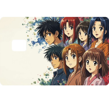 Naklejka na kartę postacie z japońskiego anime - TenStickers