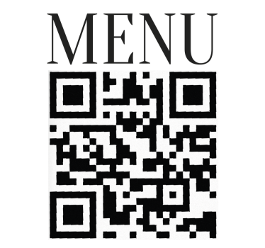 Naklejka na witrynę sklepową spersonalizowane menu qr - TenStickers