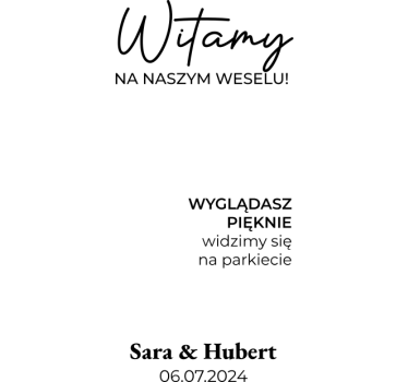 Naklejka na lustro indywidualny projekt ślubu - TenStickers