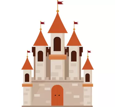 Naklejka dekoracyjna zamek - TenStickers
