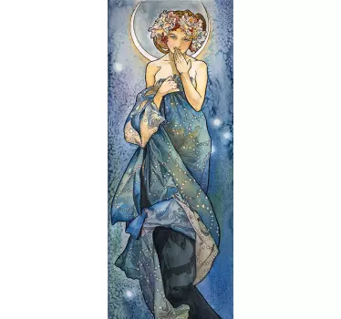 Naklejka na ścianę sztuka Alfons Mucha malarstwo - TenStickers