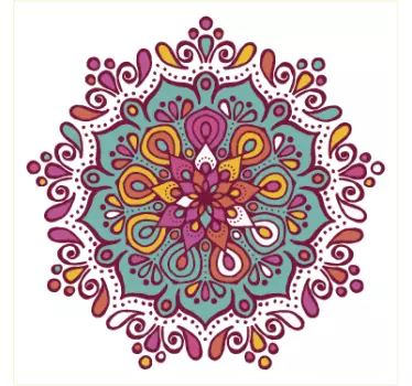 Zestaw naklejek na płytki mandala - TenStickers