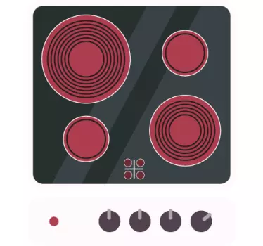 Naklejka na sprzęt AGD kuchenka dla dzieci - TenStickers