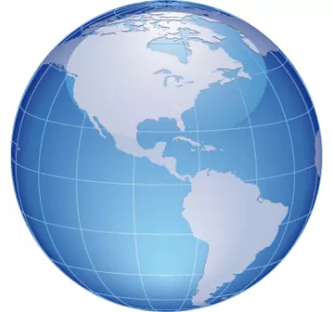 Naklejka niebieska planeta - TenStickers