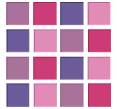 Naklejka na ścianę różowo-fioletowy geometryczny wzór - TenStickers