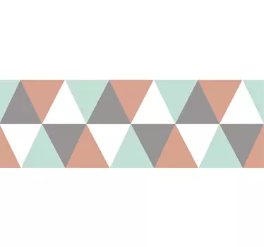 Naklejka na ścianę ornament geometryczny pastelowy wzór - TenStickers