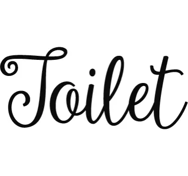 Naklejka na drzwi toalety - TenStickers