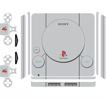 Ps4 retro playstation skóry 1 - TenStickers