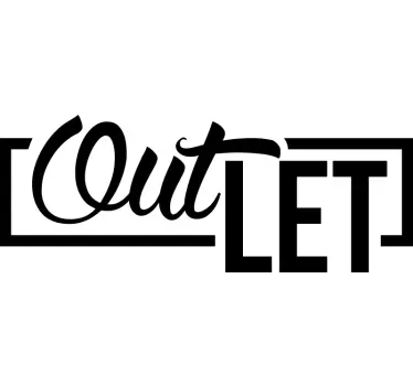 Naklejka na ścianę do sklepów "outlet" - TenStickers