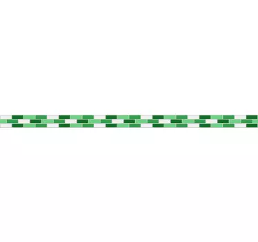 Zielona naklejka na kafelki - TenStickers