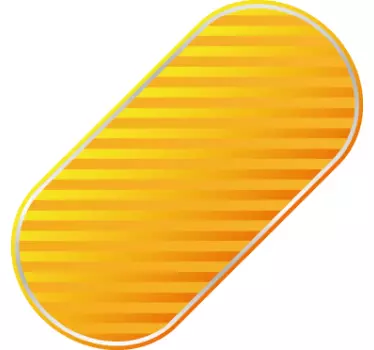 Naklejka żółta owalna etykieta - TenStickers