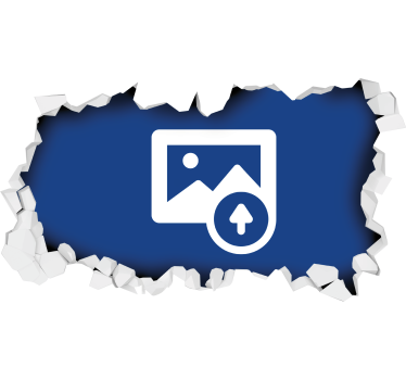 Naklejka na ścianę 3d do salonu dziura w ścianie - TenStickers
