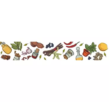 Naklejka na ścianę produkty spożywcze - TenStickers