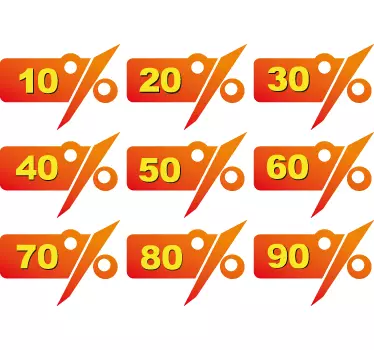 Naklejka do sklepu zniżki - TenStickers