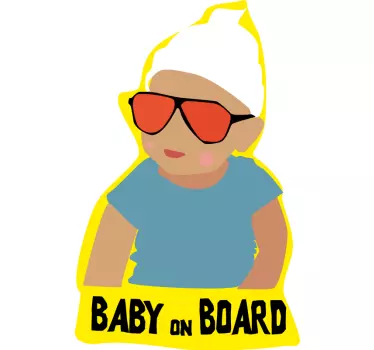 Naklejka na samochód dziecko na pokładzie Hangover  - TenStickers
