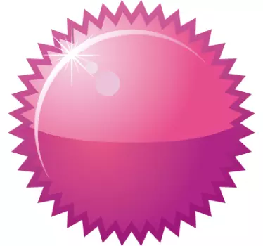 Naklejka różowe koło oferta - TenStickers
