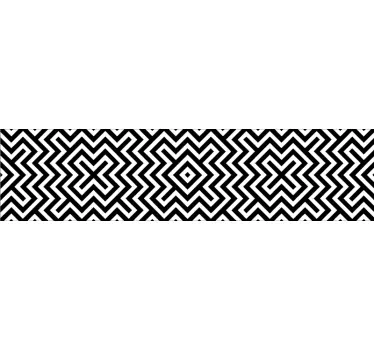 Naklejka na ścianę do sypialni geometryczne wzory - TenStickers
