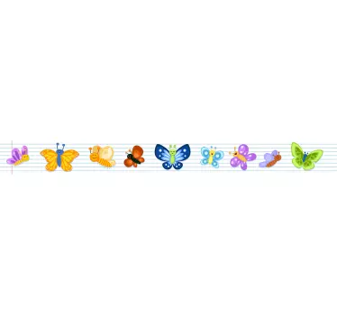 Naklejka na ścianę motyle bajkowe motyle - TenStickers