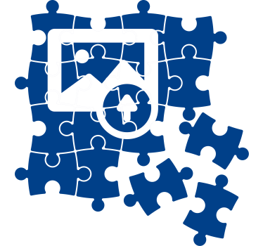 Naklejki na ścianę 3d puzzle palma - TenStickers