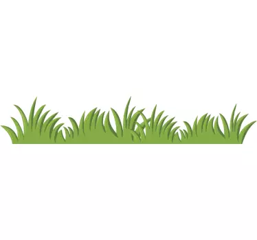 Naklejka na ścianę ornament z trawy - TenStickers