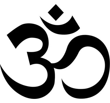 Okleina na drzwi Om symbol hinduizmu - TenStickers