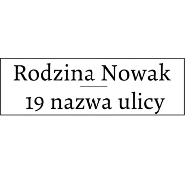 Naklejka na skrzynkę pocztową z imieniem rodziny - TenStickers